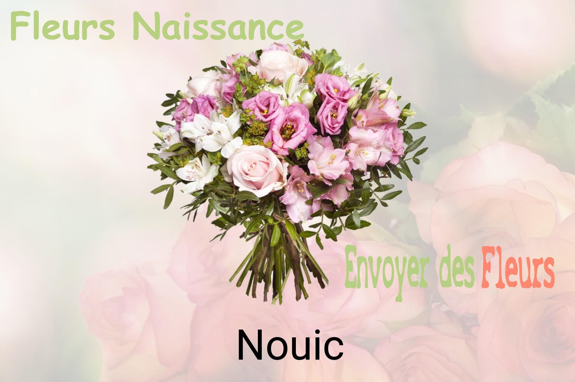 Bouquet de fleurs de naissance livré à Nouic